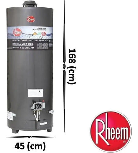 Termotanque Rheem Confort Apg160lrh07 Negro 160l