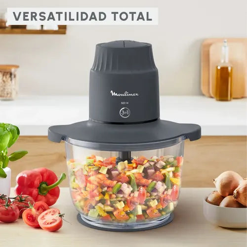 Picadora Choppeo Moulinex Xxl Bowl De Vidrio 500w Negro