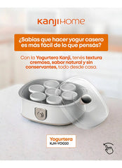 Yogurtera Kanji Kjh-yog20-01 De 7 Frascos De Vidrio 20w