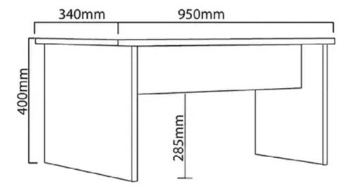 Combo Mesa De Centro + Panel Tv55 Delos Dsm02rb Roble Blanco Roble Blanco