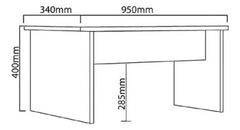 Combo Mesa De Centro + Panel Tv55 Delos Dsm02rb Roble Blanco Roble Blanco