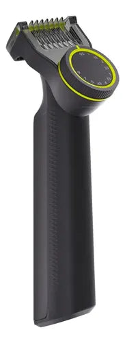 Afeitadora Philips Oneblade Pro Qp6532/10 - Peine Ajustable Con 12 Longitudes, 90 Min De Uso Continuo Y 100% A Prueba De Agua Negro