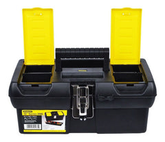 Caja Plastica De Herramientas Stanley 16-013 Cierre Metalico Negro/amarillo