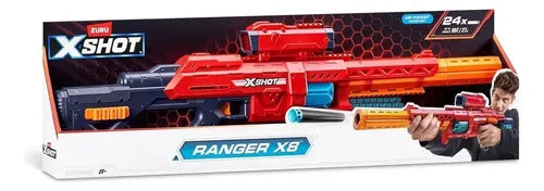Pistola Zuru X-shot Excel Ranger X8 7964 Rojo