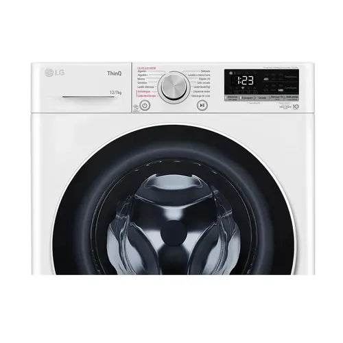 Lavasecarropas LG 12/7kg Aiddt Inverter Direct Drive Steam Blanco