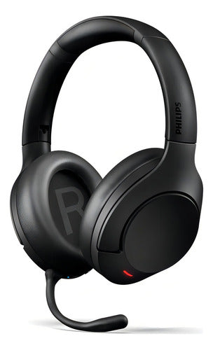 Auriculares Philips Bluetooth Tah8507bk/00 Pc 55hs Gamer Color Negro