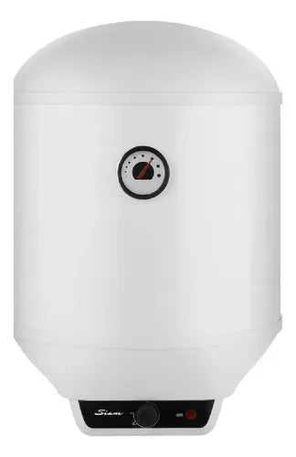 Termotanque Eléctrico Siam 50 Lts Conexión De Agua Inferior Temperatura Ajustable Blanco