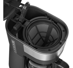 Cafetera Eléctrica Programable Electrolux Ecm25 Inox De 1,2l Negro