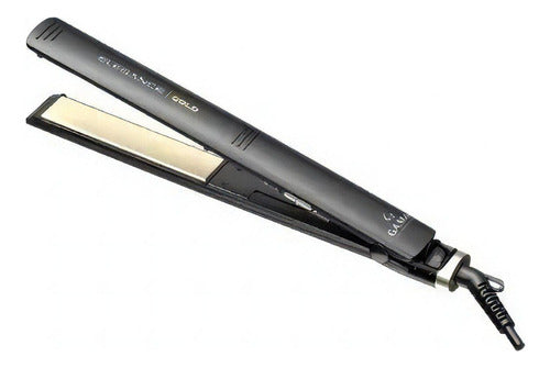 Planchita De Pelo Ga.ma Italy Elegance Gold Negra Negro