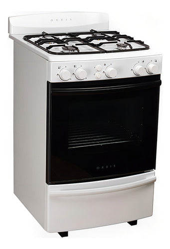 Cocina Orbis 958bc4 Blanca 4 Hornallas Con Encendido Electrónico Multigas Blanco
