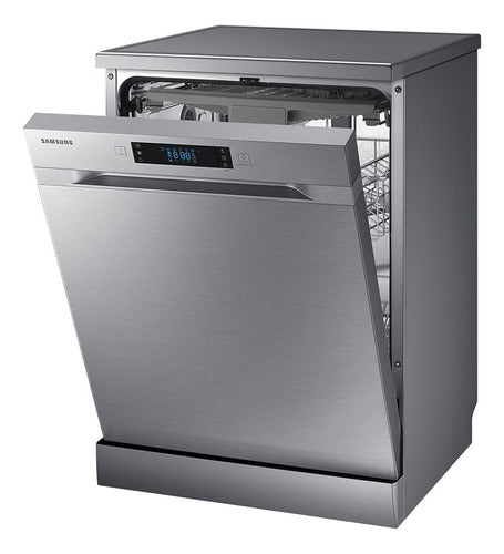 Lavavajilla Samsung 14 Cubiertos Silver Dw60m6050fs Plateado