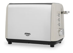 Tostadora Atma Toat21vcp Blanco Ranuras Extra Ancha Vintage Blanco