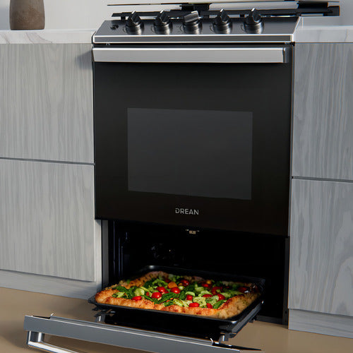 Cocina Multigas 56 Cm Inoxidable Drean Cd5614ai0 Gris