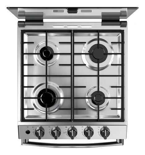 Cocina Multigas 56 Cm Inoxidable Drean Cd5614ai0 Gris