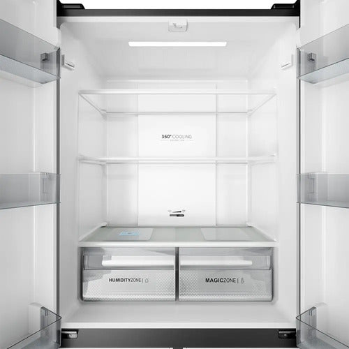 Heladera T-door Twin Inverter Ia Drean Dtp469lkrss0 522l Acero Inox