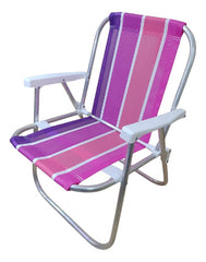 Sillon Bajo Aluminio Botafogo 1 Posicion Hasta 90kg Violeta Violeta