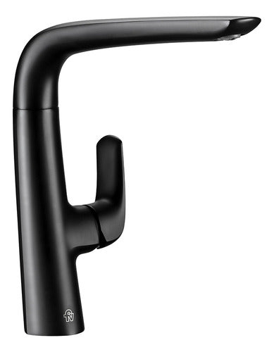 Griferia Para Cocina Fv Epuyen Monocomando Negro 411.04/l2 Color Negro Mate