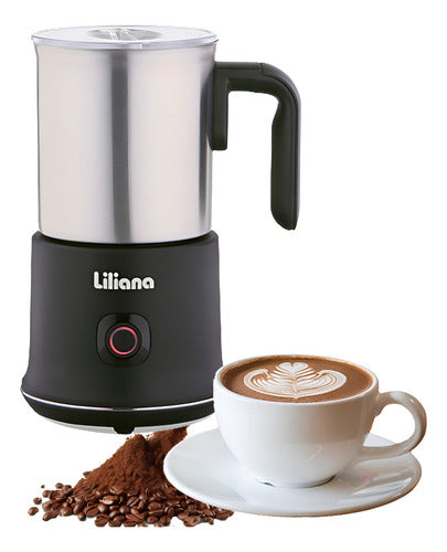 Espumador Y Calentador Leche Electrico Liliana Negro Inox Negro
