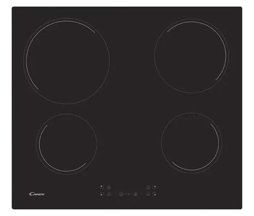 Candy Combo Horno Electr. Fidcx602 + Anafe Eléctrico Ch64ccb Color Plateado Y Negro