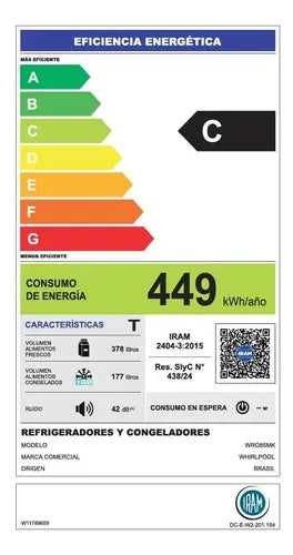 Heladera No Frost Whirlpool Wro85mk Inverter French Door Inox
