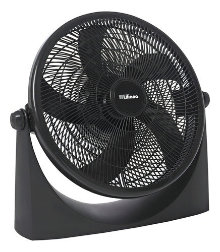 Ventilador De Pared Y De Piso Liliana Vtf16p Turbo Con 5 Palas Color Negro Estructura Color Negro, 40.64cm De Diámetro