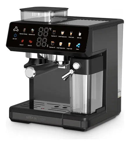Cafetera Eléctrica Ultracomb Ce-6120 Espresso Con Molinillo 20 Bares