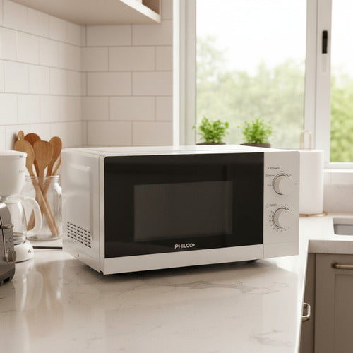 Microondas Philco Wphrw20uatm 20l Blanco 5 Niveles 700w