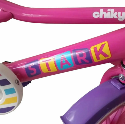 Bicicleta Stark Rodado 12 Chikys Nena 6067 Con Manija Rosa