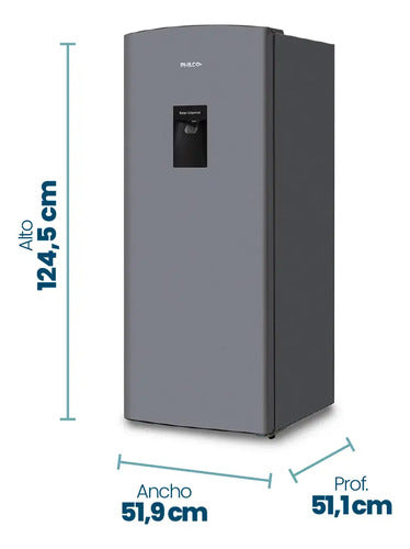 Heladera Philco One Door Cíclica Phsd179pd2 Con Dispenser 161l Plata