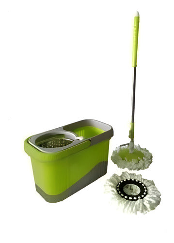 Mopa Balde Escurridor Trapeador Ultraplana Verde Tio Musa Verde