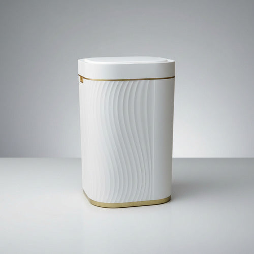 Cesto De Basura Inteligente Con Sensor Vivendi De 15lts Blanco