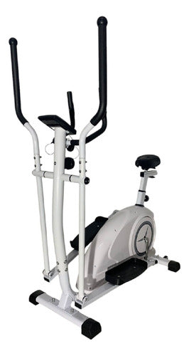 Bicicleta Eliptica Con Asiento Tm 61505 Blanco Abs Acero Cts Blanco