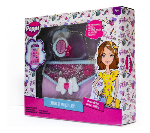 Cartera Set De Maquillajes Belleza Con Espejo Poppi 5668