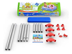 Pileta Estructural 100 Fun Color Azul Sol De Verano Lisa