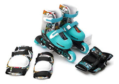 Rollers Patines Stark Crazy Skull Extensibles 27-30 Azul Acero