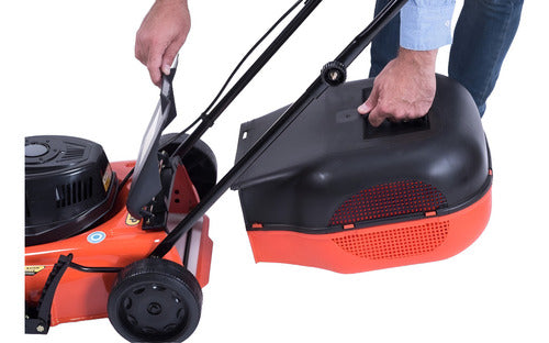 Cortadora Pasto Eléctrica Dibra 1600w 1hp Chasis Acero Bolsa Color Naranja/negro