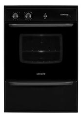 Horno A Gas Longvie H14600g Con Cajón Parrilla De Empotrar Color Grafito Negro