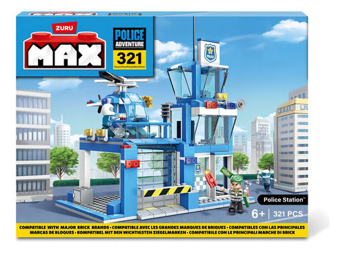 Bloques Max Estacion De Policia City Police 321 Piezas Zuru Versión Del Personaje Estacion De Policias