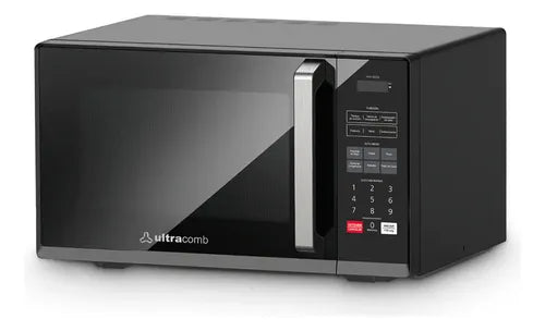 Microondas Digital De Mesa Ultracomb Hm8028 Negro 28 Lts Negro Con Grill