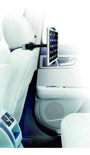 Soporte Universal Tablet iPad Para Reposacabezas Auto 360 Cashcoin Ob-ta2 Color Negro