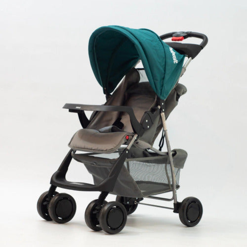 Cochecito De Paseo Bebesit Eos 1337j Verde Reclinable H15k C Verde Oscuro