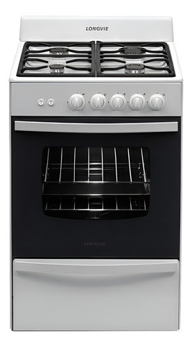 Cocina A Gas Longvie 13331bf Quickclean De 56cm Clase A Blanco