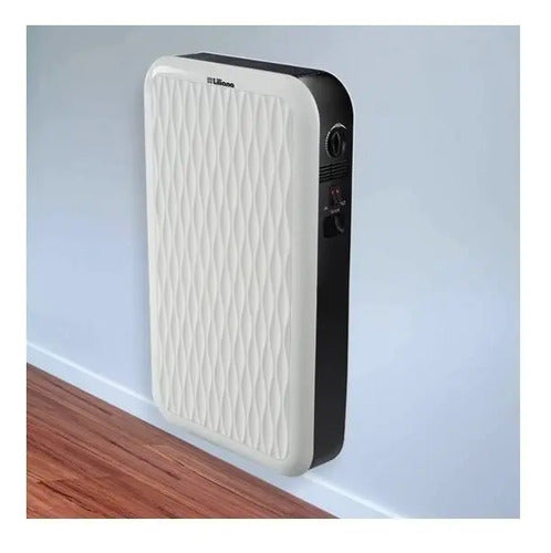 Calefactor Eléctrico De Pie Y Pared Liliana Tcv100 Tecnohot Blanco/negro