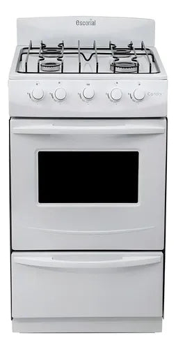 Cocina Candor Escoríal S2 Gas Licuado 50cm V Seguridad Blanco