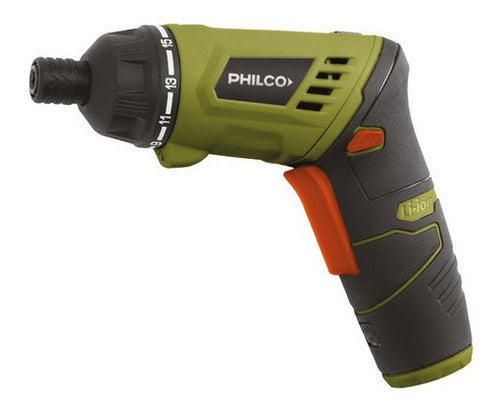 Atornillador Inalámbrico Philco Di331p Accesorios Linterna M Color Gris