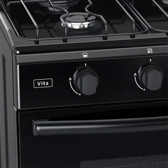 Cocina Multigas Ormay Vita Negra 4 Hornallas Horno Visor Negro
