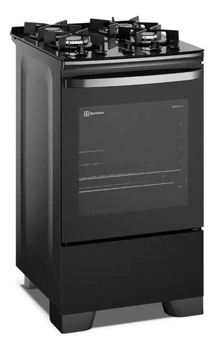 Cocina A Gas Electrolux Efficient 4 Hornallas F4egb Negro