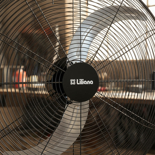 Turbo Ventilador Industrial Liliana 32 Vti32 2 Palas Metal - 81.28 Cm - 50 - Negro - Inox - Metal - 2