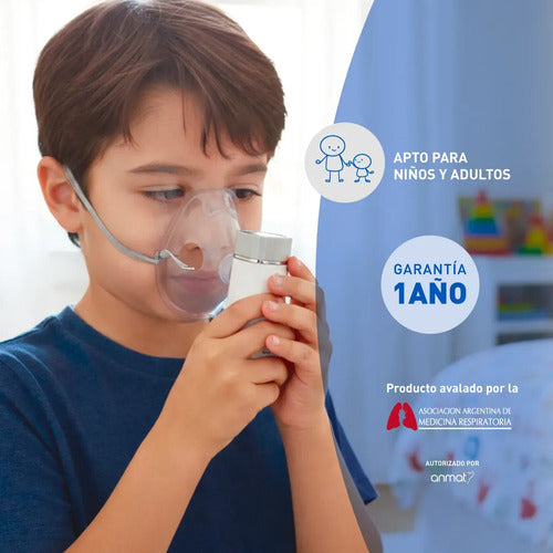 Nebulizador Para Niños Y Adultos Silfab Nm30 Mesh Breeze Go Blanco