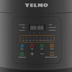 Olla Eléctrica A Presión Yelmo Ps-7006 D11 Prog 1000w 6l Cts - Negro - 50